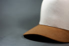 all-groups Blvnk Headwear Vision Vintage Shape suede pre curved bill close up.