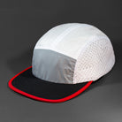 The Ultra Tech blank performance 5 Panel Runners Cap in Flat Grey, White, Black and Laser by Blvnk Headwear.