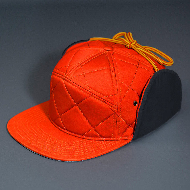 OPTIC ORANGE - - Diamond Quilt & Corduroy