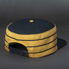 all-groups Privateer Blank Pillbox Snapback Hat in Biscuit and Black back by Blvnk Headwear. YOU KNOW
