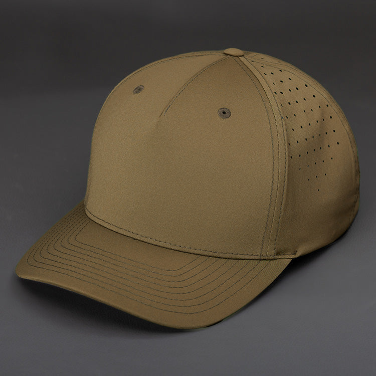 The Vanguard blank performance Snapback hat in Gator by Blvnk Headwear.