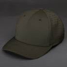 The Vanguard blank performance Snapback hat in Iridium by Blvnk Headwear.