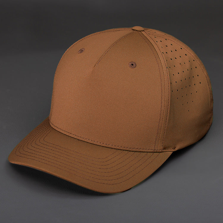 The Vanguard blank performance Snapback hat in Penny by Blvnk Headwear.