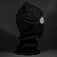 Heist Robber Mask Blank Ski Mask in Black by Blvnk Headwear.