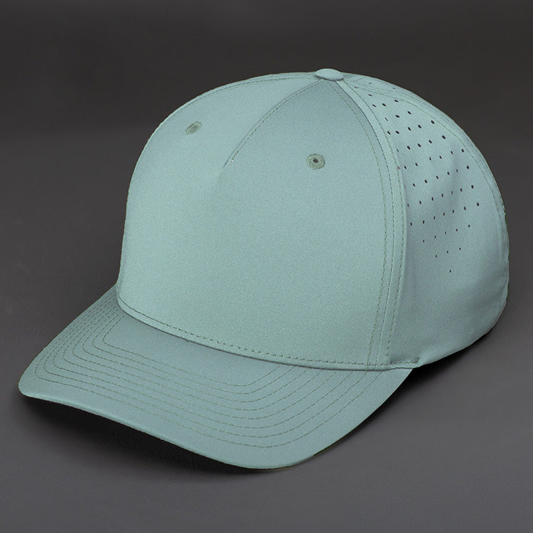 The Vanguard blank performance Snapback hat in Air by Blvnk Headwear.