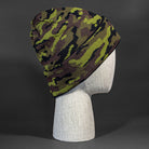 Fatigue Camo blank Beanie in Army Camo by Blvnk Headwear.