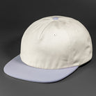 The Rambler blank unstructured corduroy & cotton strap back hat from BLVNK HEADWEAR in Wind Chime and Periwinkle..