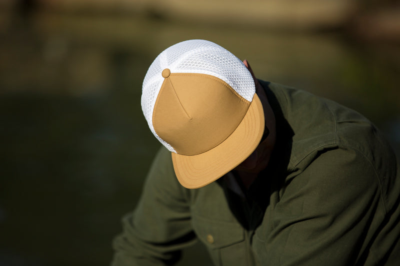Blvnk Headwear Class 5, water resistant, blank trucker hat.