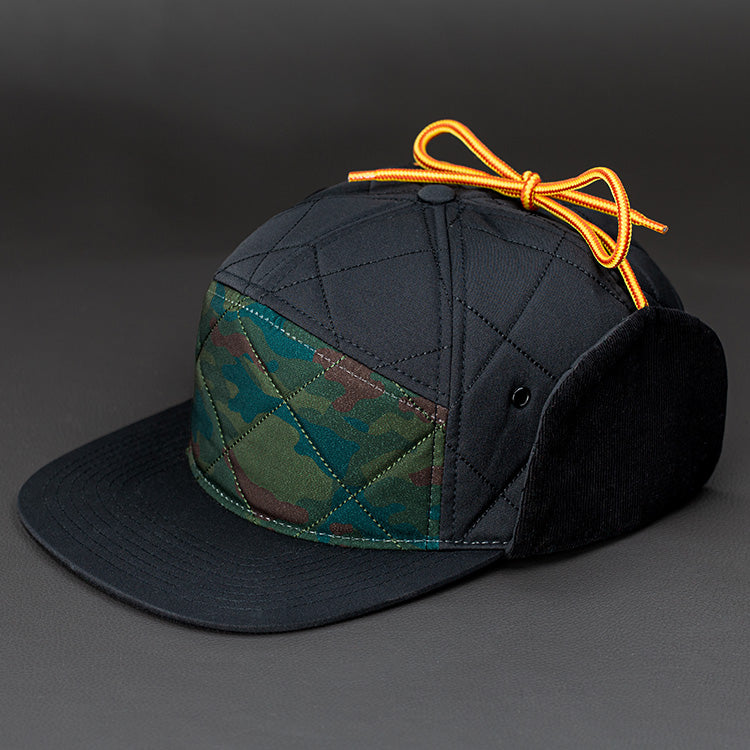 CAMO / BLACK - Diamond Quilt & Corduroy