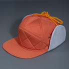 RUST & LIGHT GREY - Diamond Quilt & Corduroy
