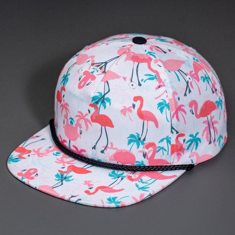 Flamingo 5 Panel Camper Hat
