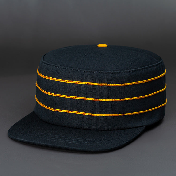 PRIVATEER PILLBOX SNAPBACK BLACK GOLD Cotton Twill