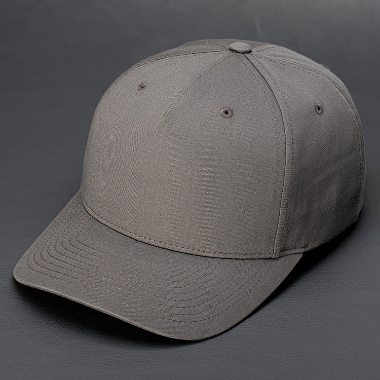 Redwoods blank snapback hat with a pre curved bill in Flint Grey by Blvnk Headwear