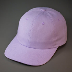 A Lilac colored, Premium Cotton, 6 Panel Crown, Blank Dad Hat.  Designed by Blvnk Headwear.