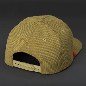 Gramps Corduroy Snapback blank hat in Crocodile and Red back by Blvnk Headwear. YOU KNOW