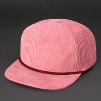 Gramps Corduroy Snapback blank hat in Garnet and Burgundy by Blvnk Headwear. YOU KNOW